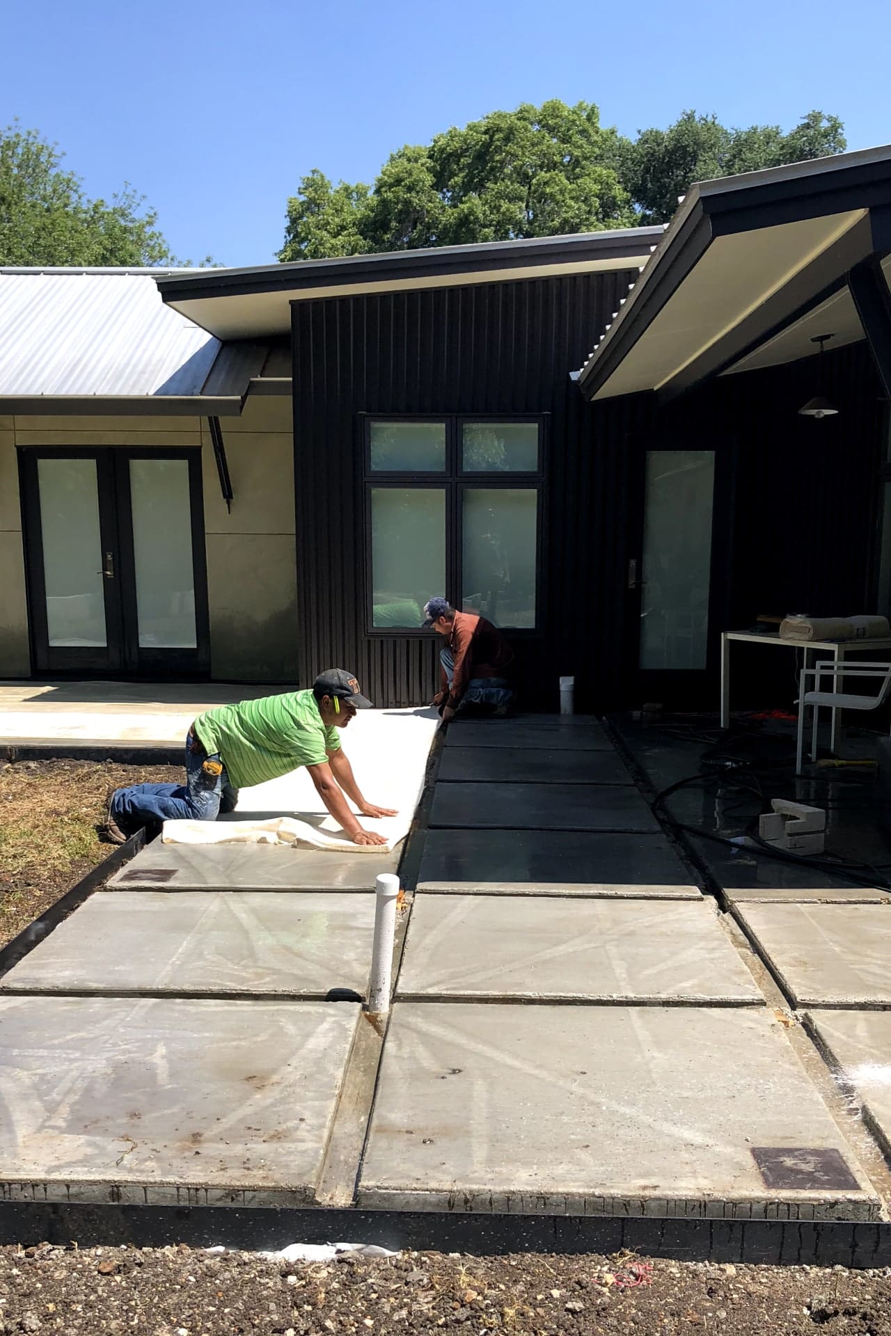 in progress of building custom home