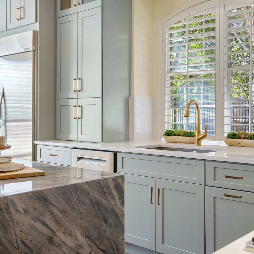 lemon mint kitchen renovation with sink